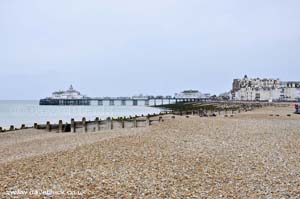 Eastbourne Pier on a damp Sunday in July