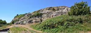 Part of the foundations of Hastings Castle