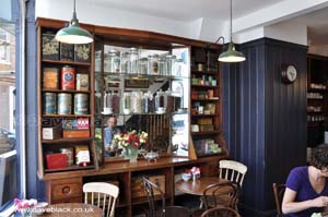 Inside the Blackbird Tea Rooms on Ship Street, Brighton