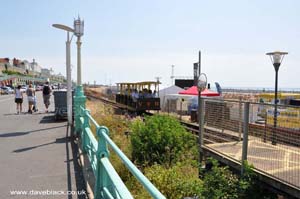 Volks Electric Railway on the seafront conecting Brighton with Black Rock