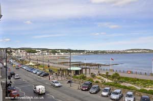 Looking across Douglas Bay from room 207 of the Claremont Hotel, Isle of Man