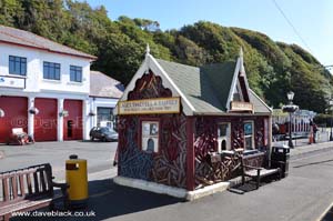 Ticket office and starting point for the Manx Electric Railway in Douglas, Isle of Man