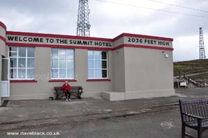 The Summit Hotel on the summit of Snaefell, Isle of Man