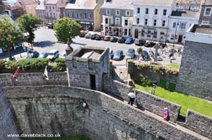 The Square at Castletown as viewed from Castle Rushen