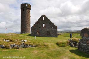 Inside Peel Castle on St Patrick's Isle, Isle of Man
