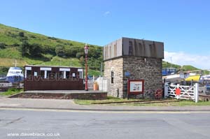 The Water Tower at Peel Railway Station in Peel, Isle of Man