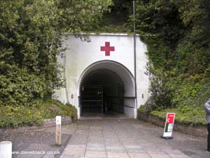 Entrance to the War Tunnels on Jersey, Channel Islands