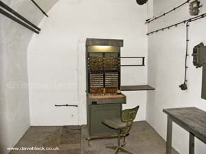 Communication Room Inside The War Tunnels on Jersey, Channel Islands