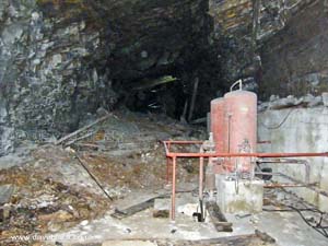 Unfinished tunnel in the Jersey underground hospital and war tunnel complex
