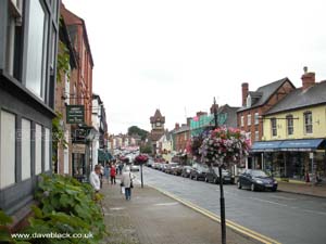 Looking Along The Homend (The High Street) in Ledbury