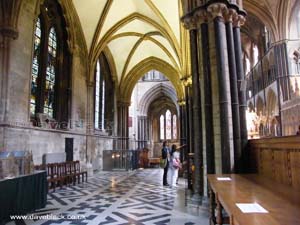 Inside Worcester Cathedral