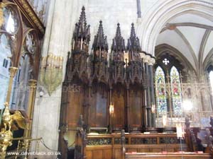 Inside Worcester Cathedral
