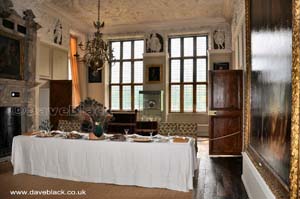 The Great Dining Room, also known as the Great Chamber in Aston Hall.