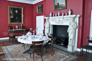 The Small Dining Room in Aston Hall.
