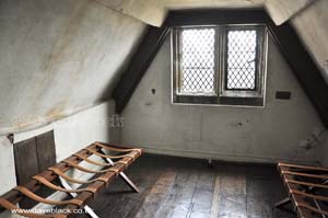 Maids Bedroom in the roof space at Aston Hall.