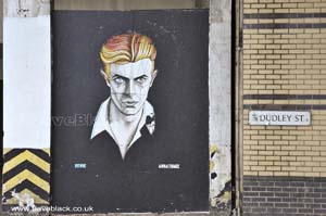 David Bowie Artwork by Anna Tomix On Dudley Street Birmingham