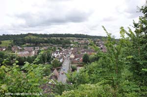 Looking at Low Town from Castle Terrace, Bridgnorth, Shropshire 