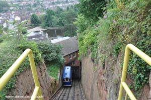 Looking Down the Funicular Railway at Bridgnorth, Shropshire