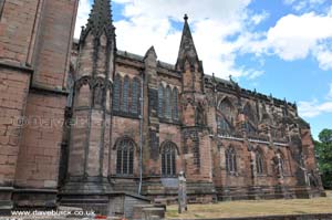 The Right side of Lichfield Cathedral
