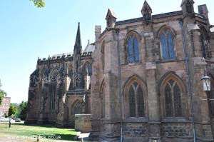 The Left side of Lichfield Cathedral