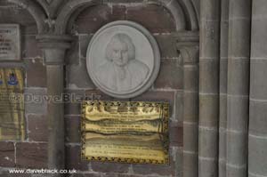 Plaque Dedicated To Erasmus Darwin Inside Lichfield Cathedral