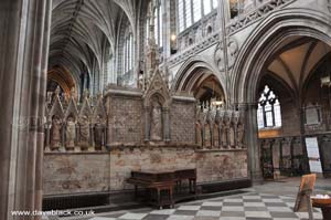Inside Lichfield Cathedral