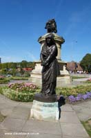 The Lady Macbeth sculpture at the Gower Memorial in Stratford Upon Avon