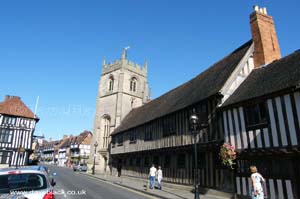 Grammar School and Guildhall, on the corner of Church Street and Chapel Lane, Stratford Upon Avon