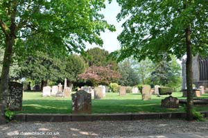 The graveyard at Holy Trinity Church in Stratford Upon Avon