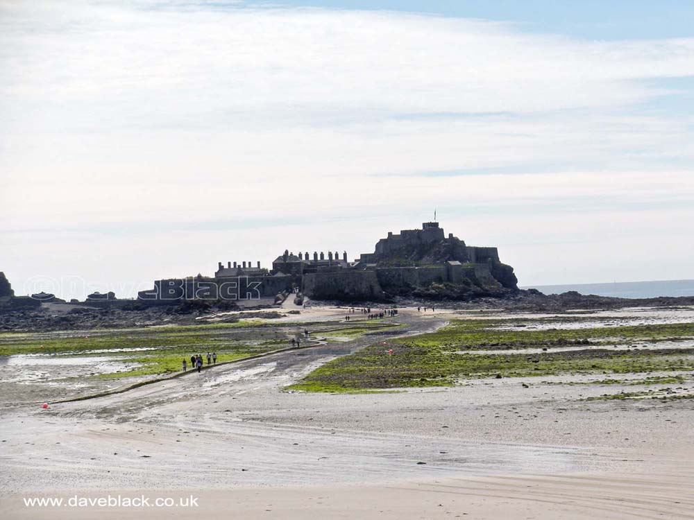 Elizabeth Castle Elizabeth Castle as viewed from Esplanade, St Helier, Jersey, Channel Isles