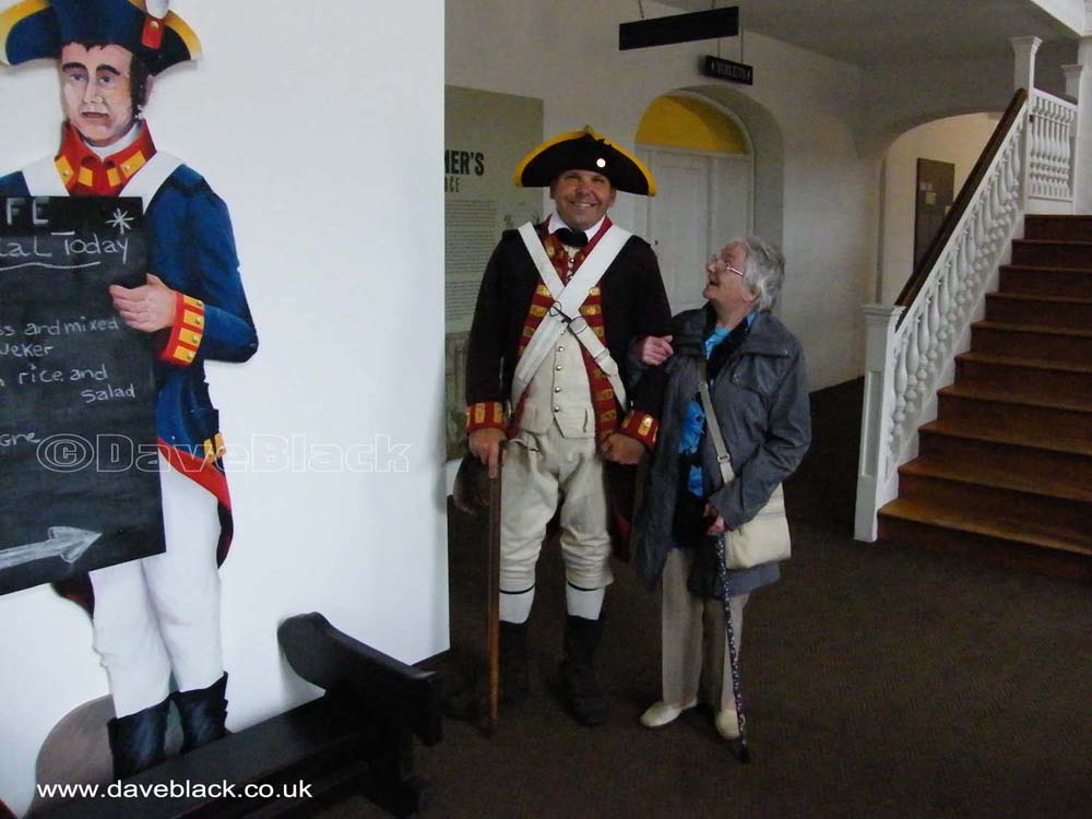 Gunner Gilman In Uniform Gunner Gilman was the guide at Elizabeth Castle, Jersey, Channel Isles