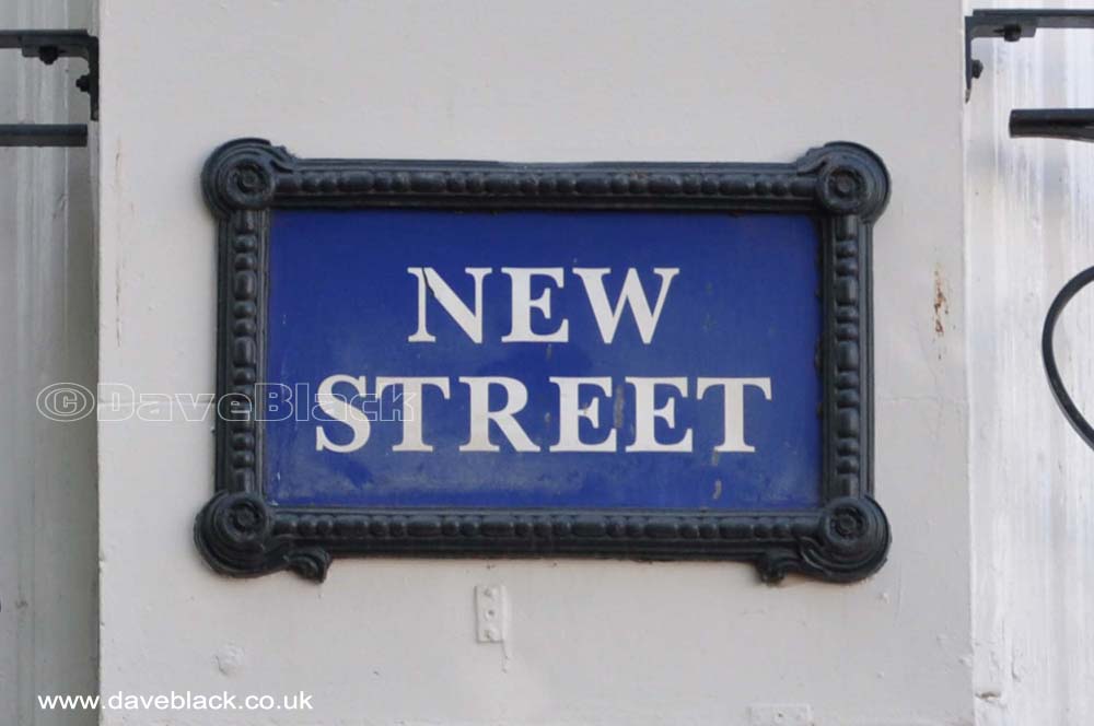 New Street Blue New Street Sign