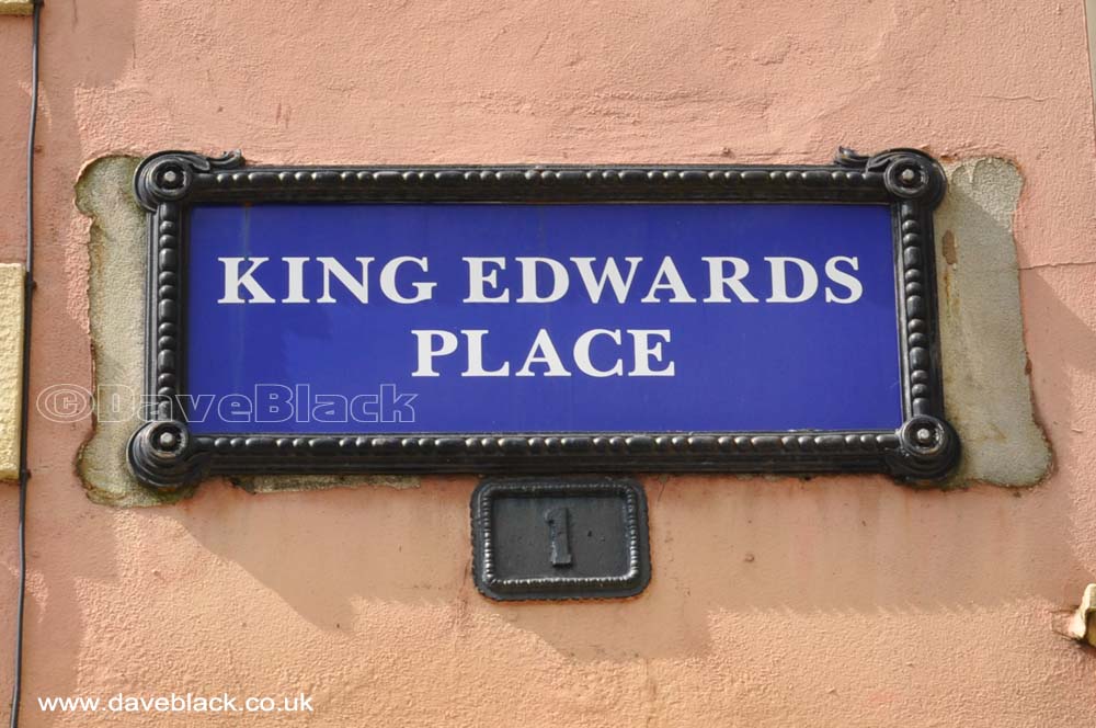 Blue King Edwards Place Sign