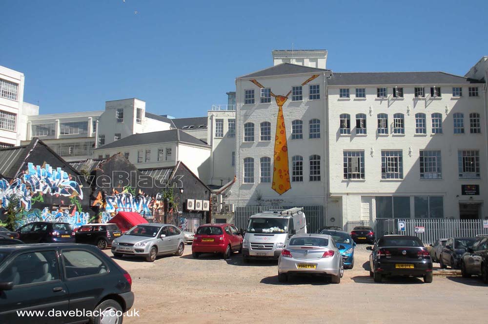 Building Wearing A Tie Custard Factory Building Overlooking The Car Park Whilst Wearing A Tie
