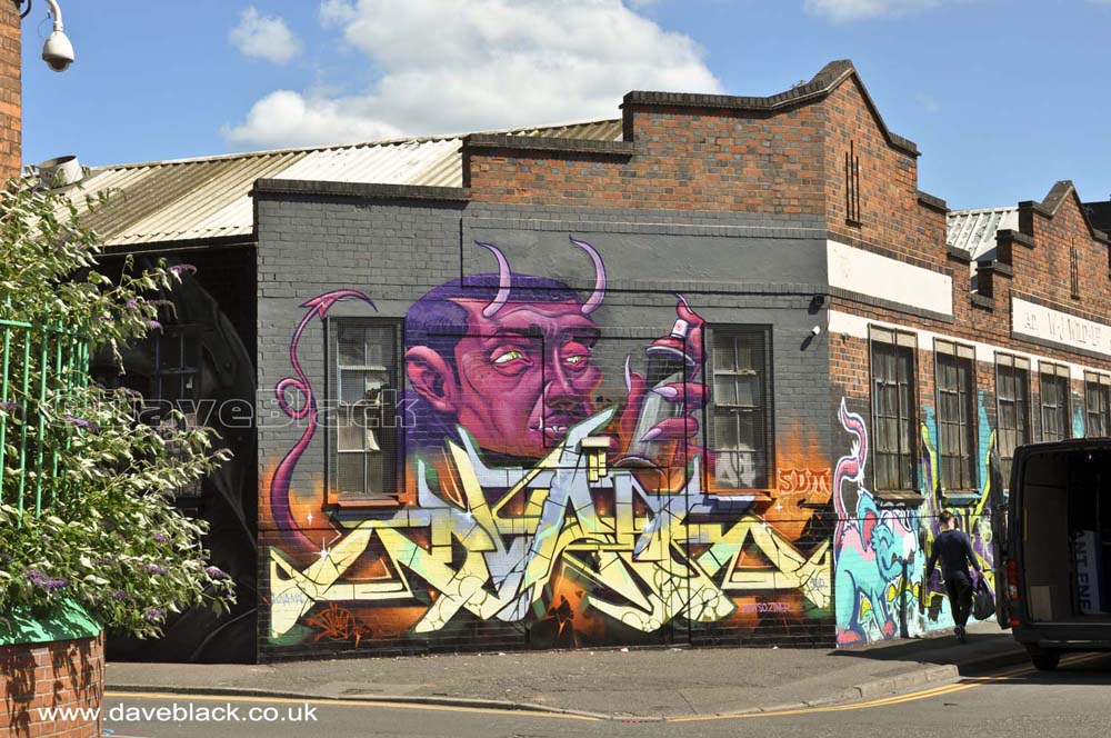 Artwork On Floodgate Street Artwork On The Corner Of Moore's Row And Floodgate Street