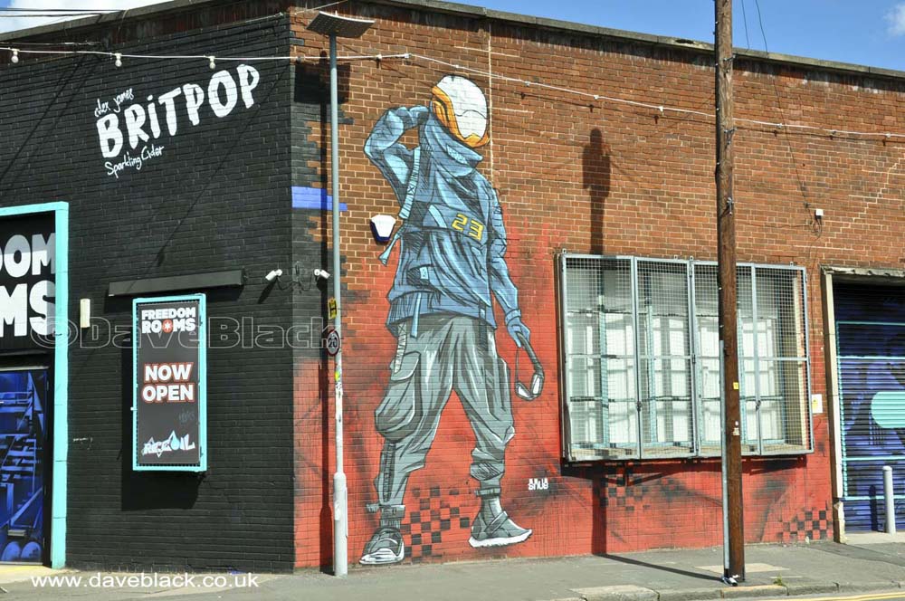 Artwork On Floodgate Street Artwork on the side of 'Freedom Rooms' on Floodgate Street