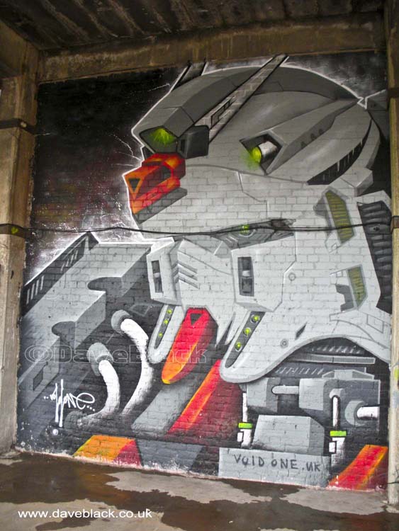 Artwork In The Heath Mill Lane Car Park Extension