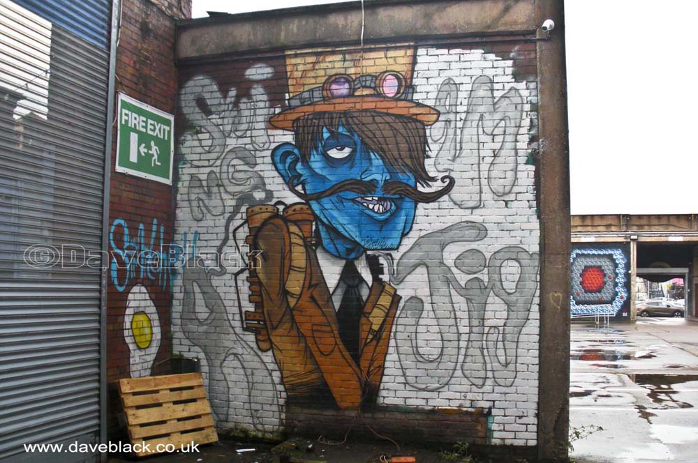 Artwork In The Heath Mill Lane Car Park Extension