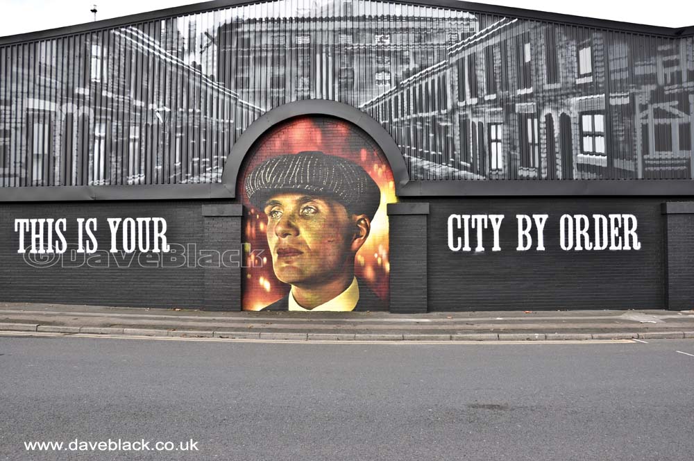 Peaky Blinders Mural Peaky Blinders Mural located on Montague Street