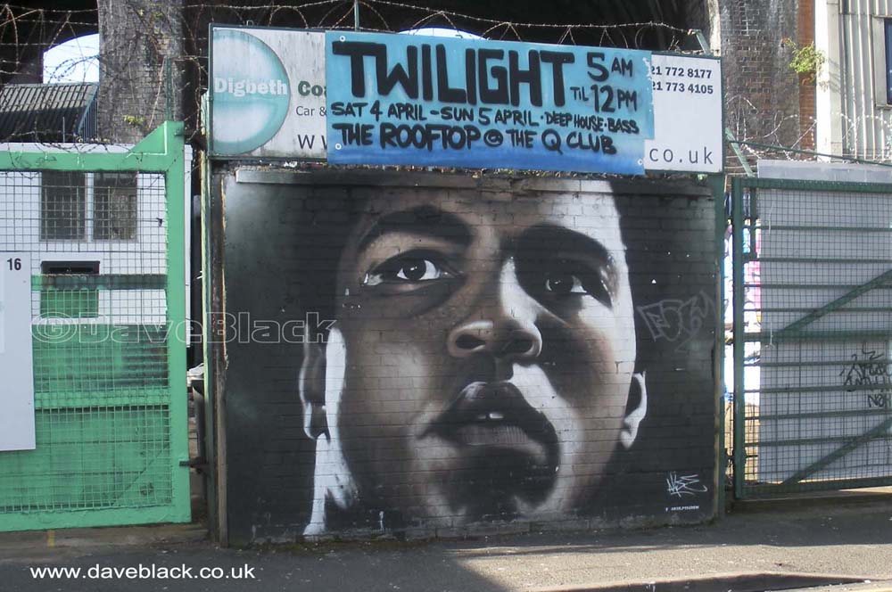 Artwork Of Muhammad Ali Muhammad Ali Artwork On Lower Trinity Street