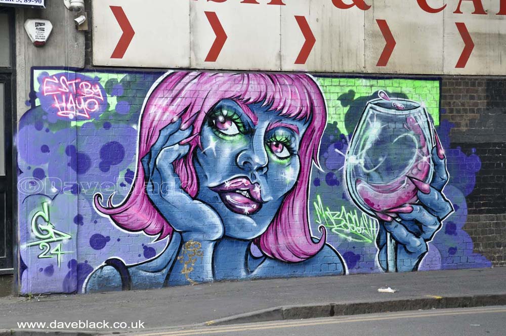 Glass of Wine A glass of wine artwork on Meriden Street