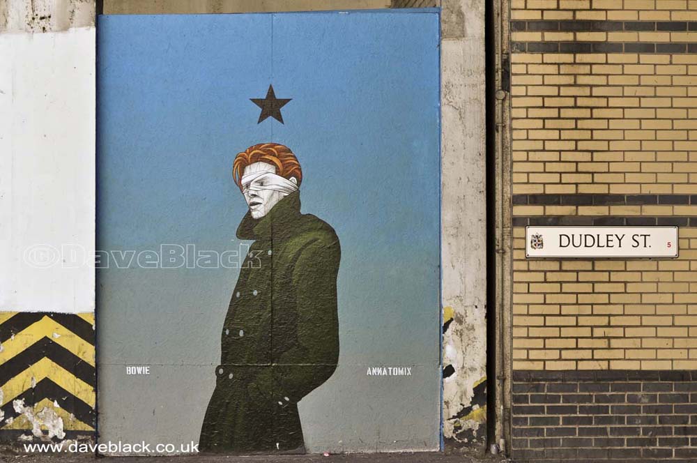 David Bowie At Dudley Street 2020 David Bowie Artwork by Anna Tomix in 2020, On Dudley Street Birmingham