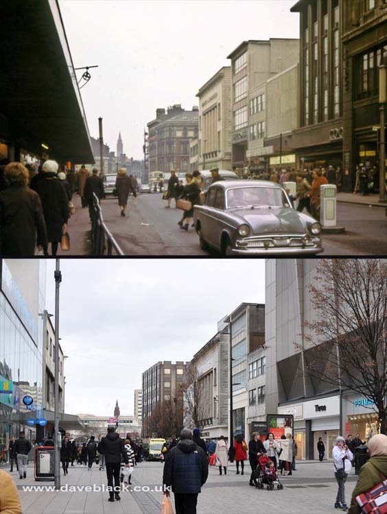 High Street High Street, looking towards its junction with Bull Street, Dale End, and Albert Street
