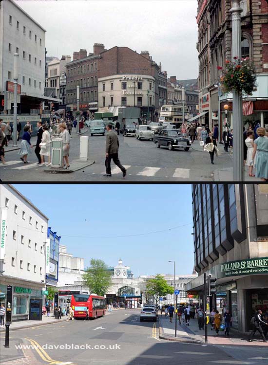 High Street And Dale End High Street looking towards Dale End and Bull Street
