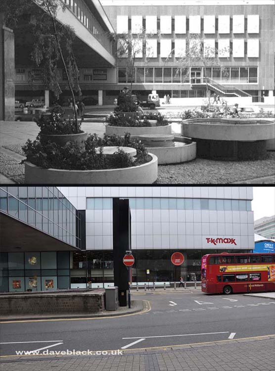 Smallbrook Queensway Smallbrook Queensway, shows the walkway that joins the Bull Ring with New Street Station